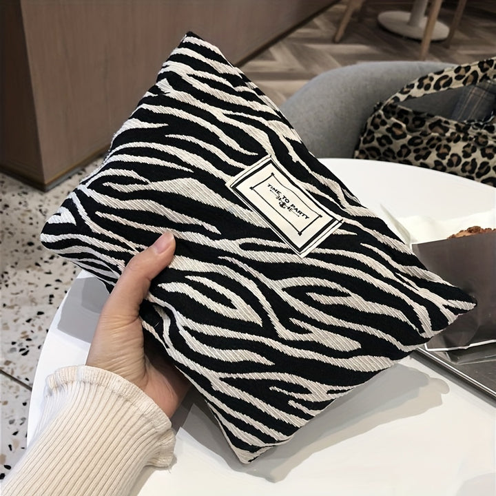 Bella | Toilettas met Zebraprint – Dames Clutch & Organizer