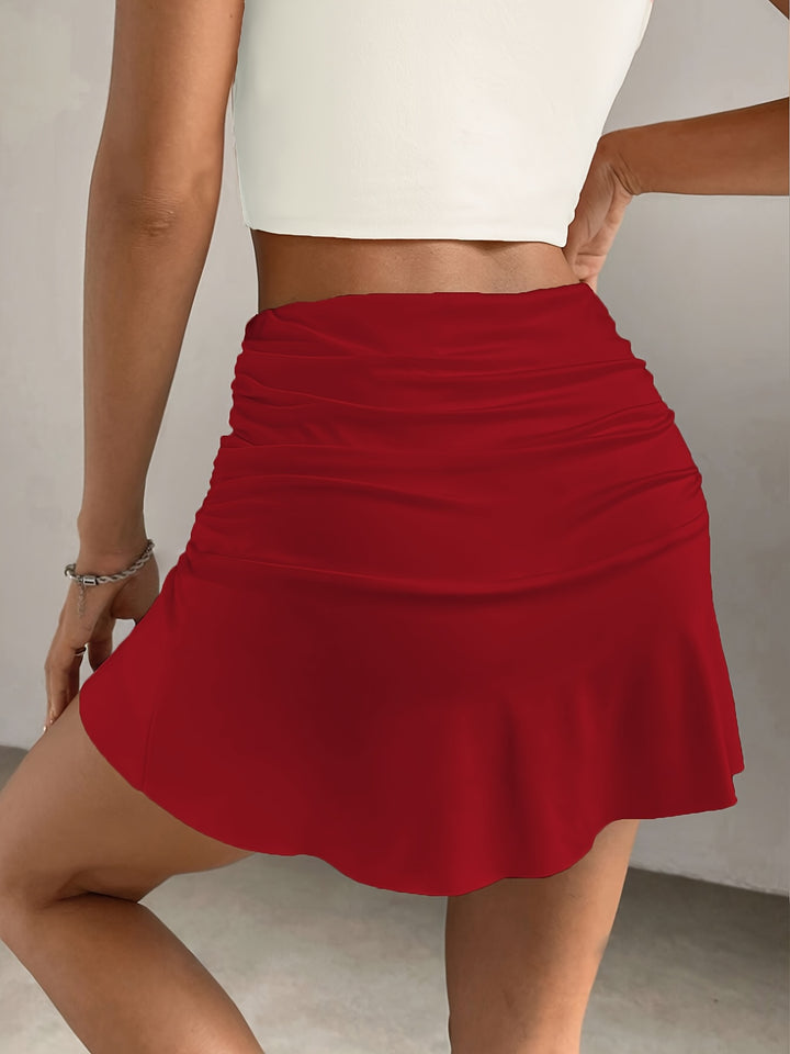 Berna | Dames Minirok met Ingebouwde Shorts