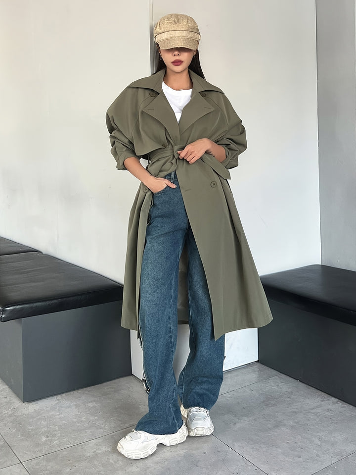 Bethany | Stijlvolle Lange Trenchcoat voor Dames