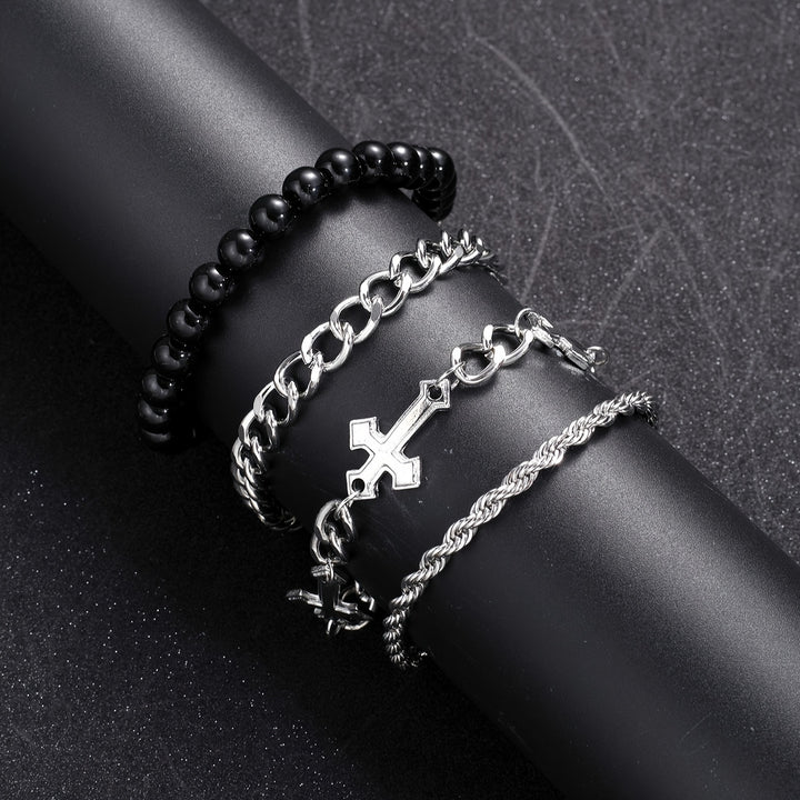 Brian | Stainless Steel Armbandenset voor Mannen – Minimalistisch en Stijlvol