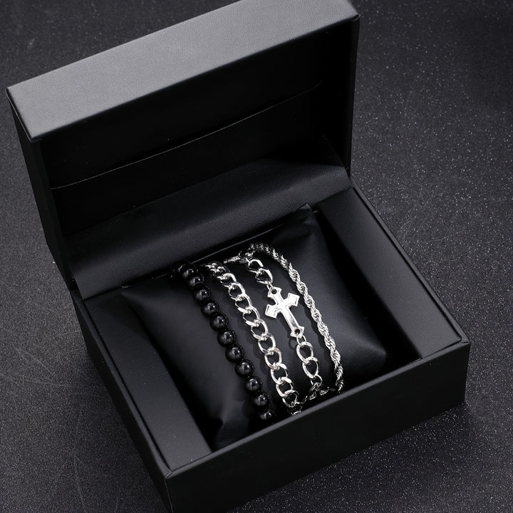 Brian | Stainless Steel Armbandenset voor Mannen – Minimalistisch en Stijlvol
