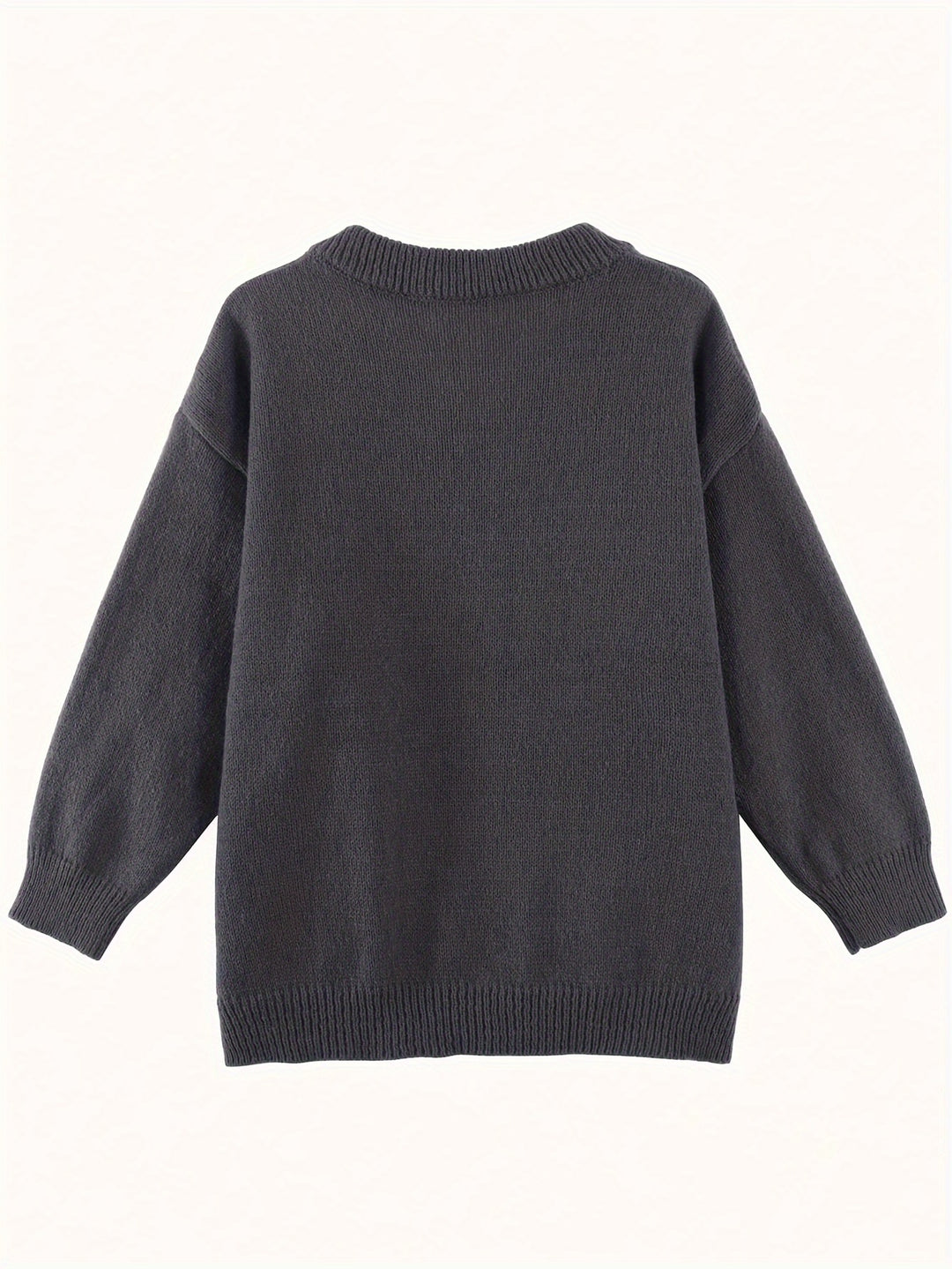 Britney | Oversized V-Hals Trui met Lange Mouwen voor Dames