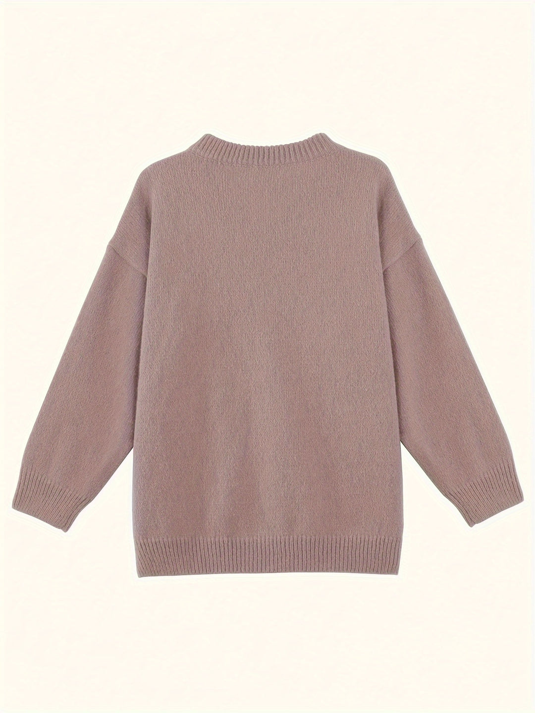 Britney | Oversized V-Hals Trui met Lange Mouwen voor Dames