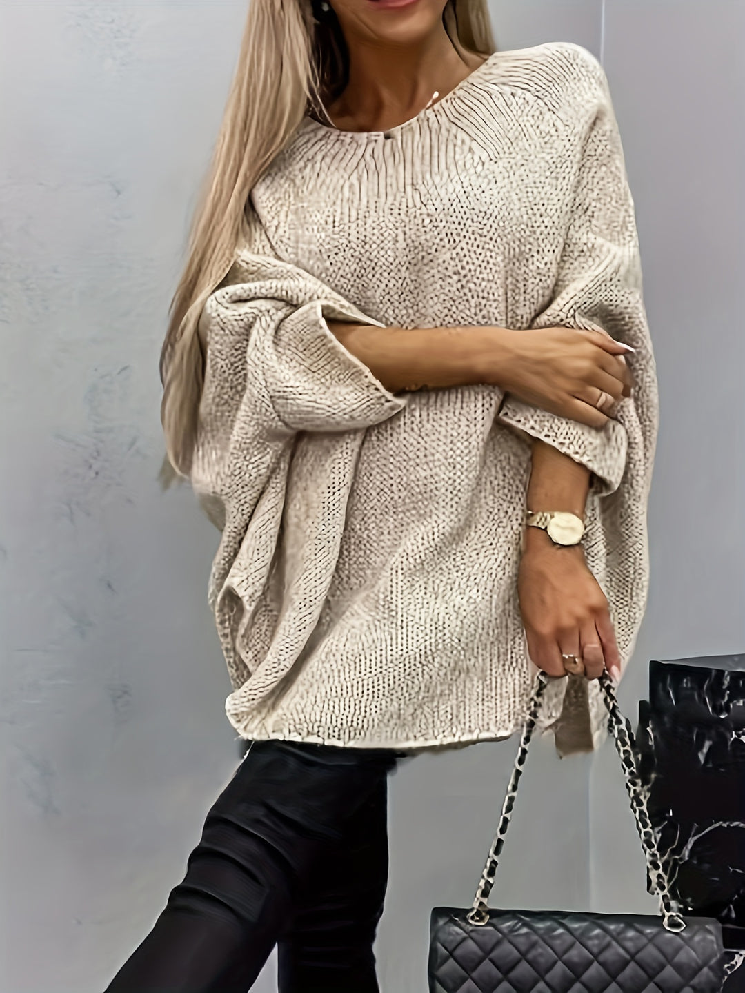 Brittany | Oversized Gebreide Trui met Stijlvolle Pasvorm