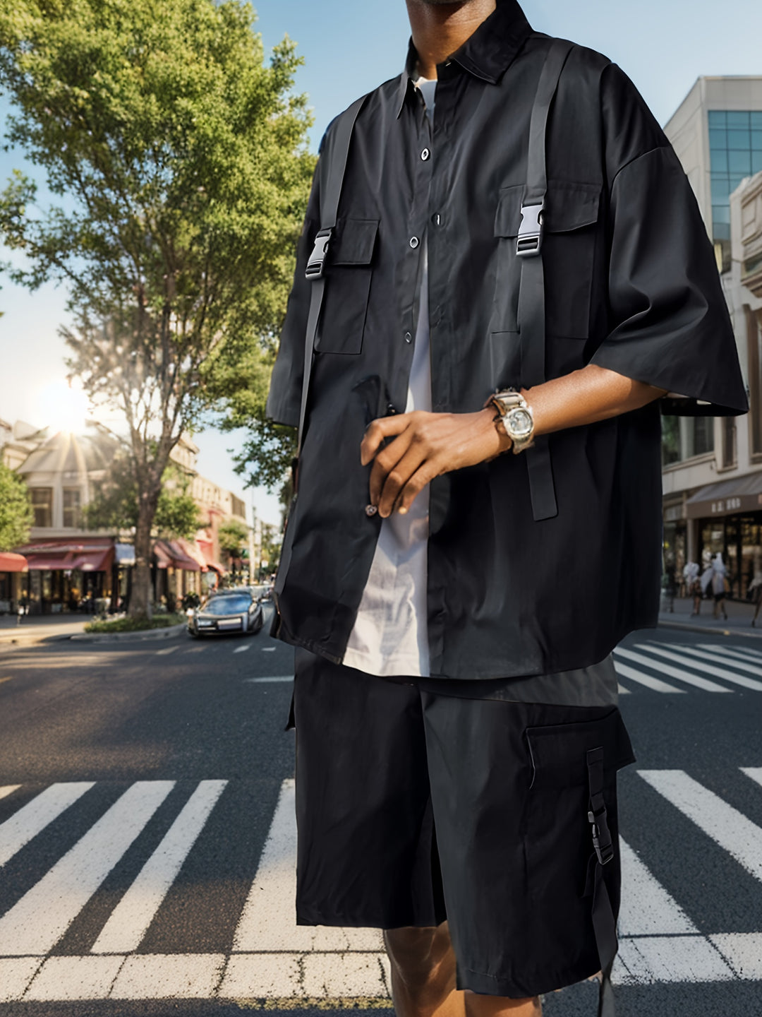 Brixton | Casual T-shirt en Shorts Set voor de Zomer