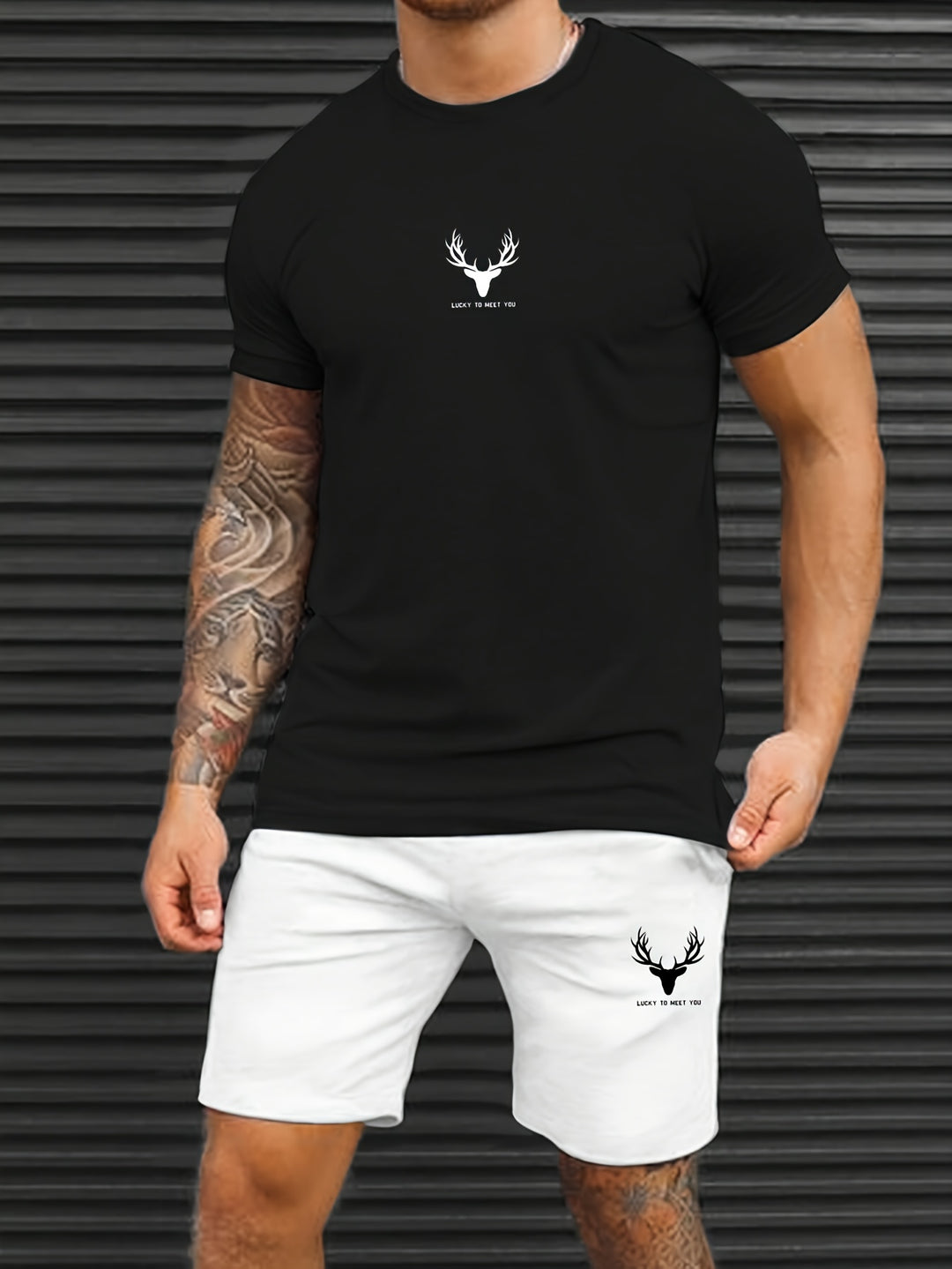Bryan | Casual T-shirt en Short Set voor Mannen