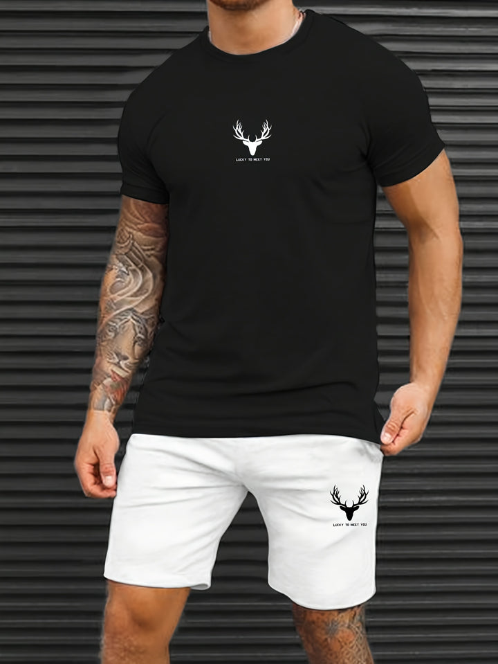 Bryan | Casual T-shirt en Short Set voor Mannen