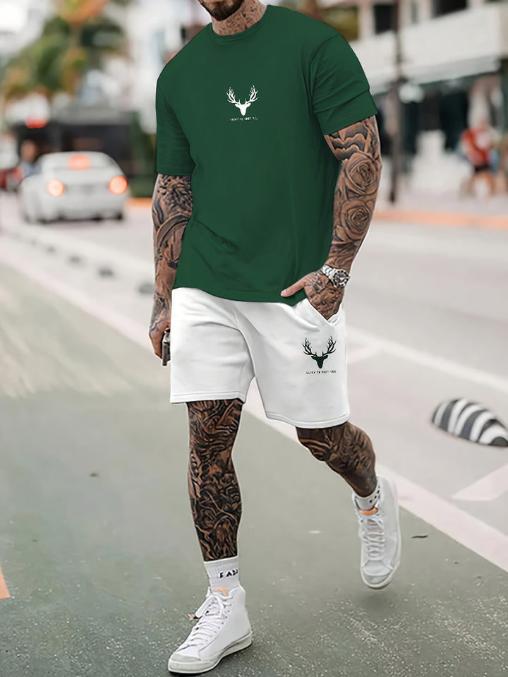 Bryan | Casual T-shirt en Short Set voor Mannen