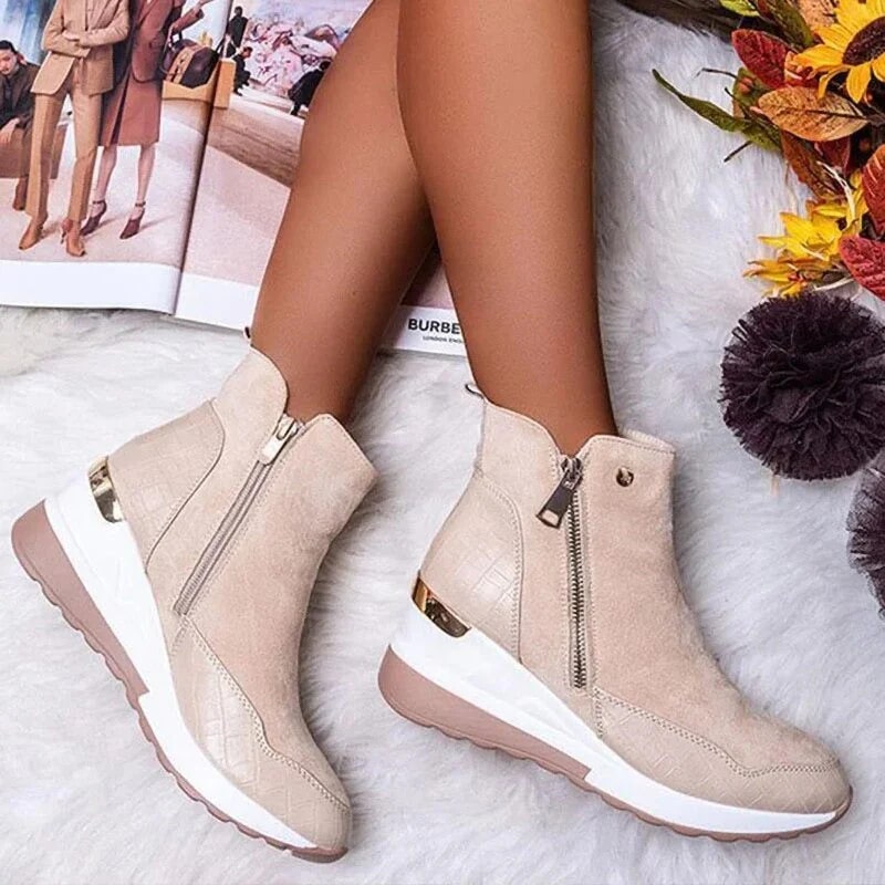 Carol | Elegante Enkelboots met Stijlvolle Rits