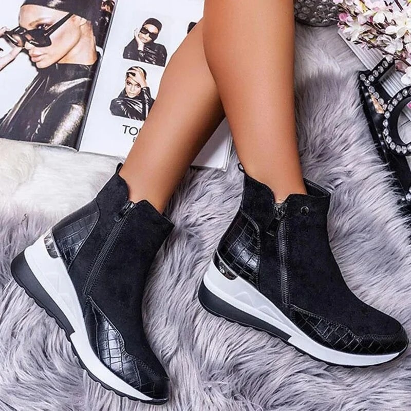 Carol | Elegante Enkelboots met Stijlvolle Rits