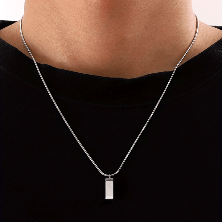Cees | Minimalistische Hanger Ketting voor Stijlvolle Mannen