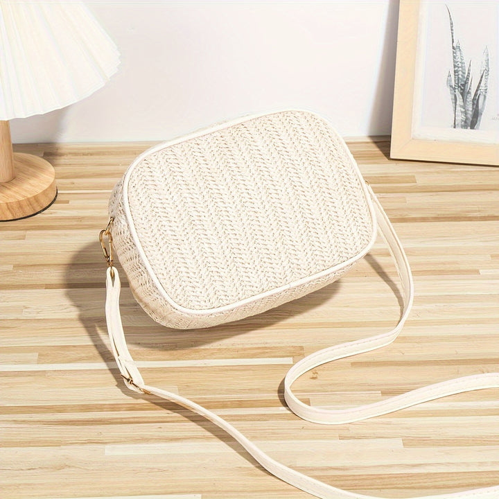 Charlotte | Rieten Crossbody Schoudertas – Ideaal voor Zomer en Vakantie