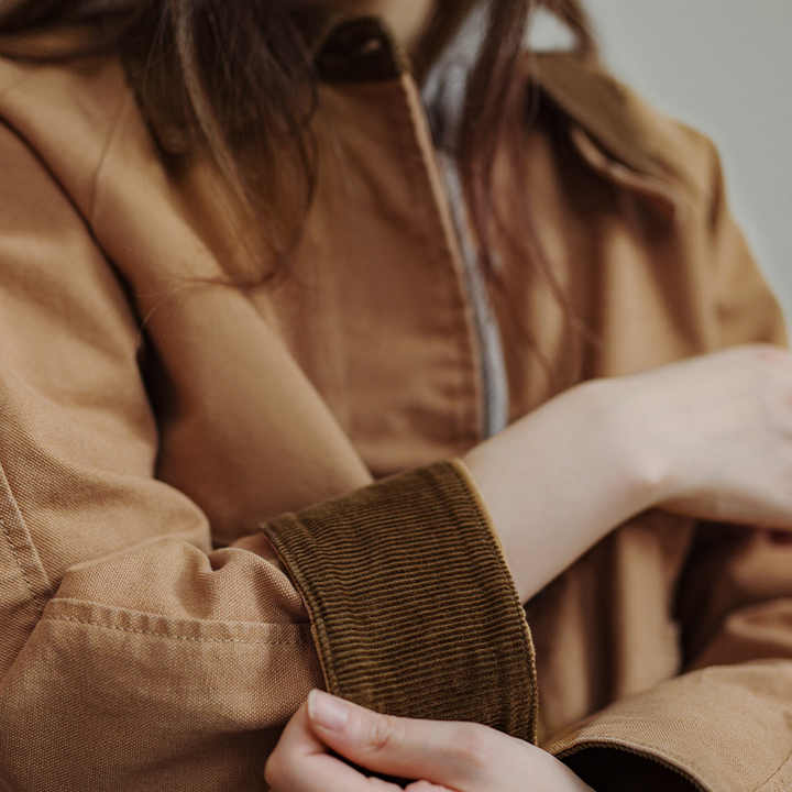 Cielo | Stijlvolle Jas met Vintage Corduroy Kraag