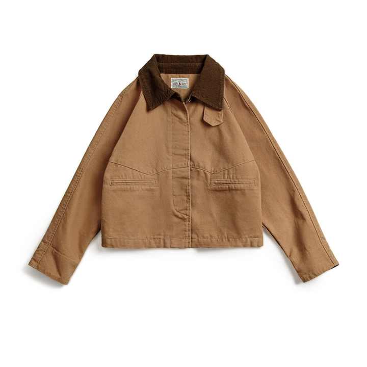 Cielo | Stijlvolle Jas met Vintage Corduroy Kraag