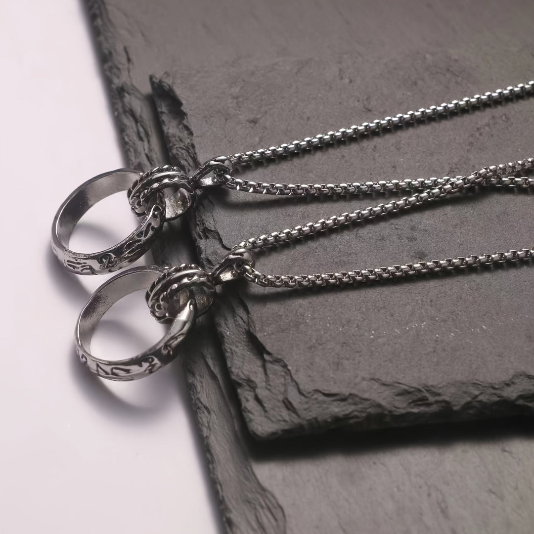 Claas | Stoere Heren Ketting met Draaibare Ring