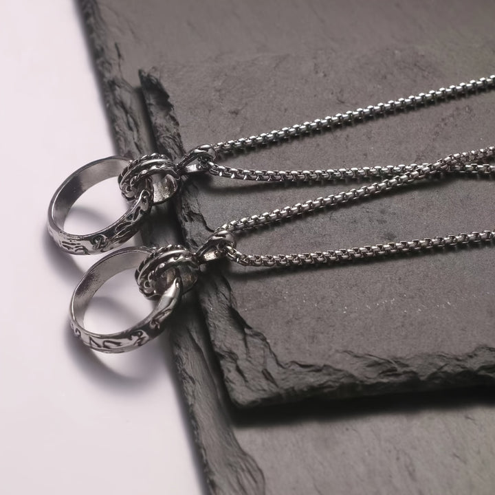Claas | Stoere Heren Ketting met Draaibare Ring