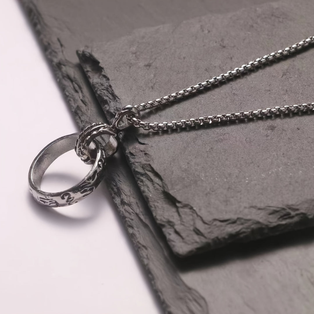 Claas | Stoere Heren Ketting met Draaibare Ring