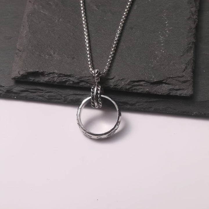 Claas | Stoere Heren Ketting met Draaibare Ring