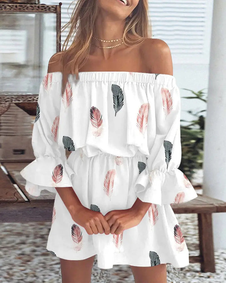 Claire | Bohemian Off-Shoulder Zomer Jurk