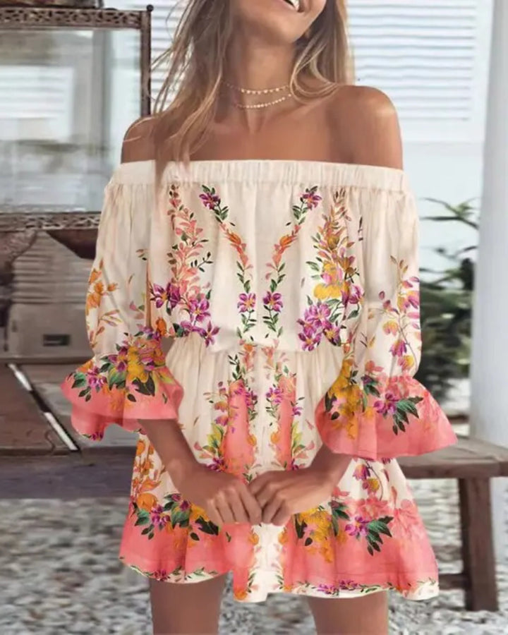 Claire | Bohemian Off-Shoulder Zomer Jurk