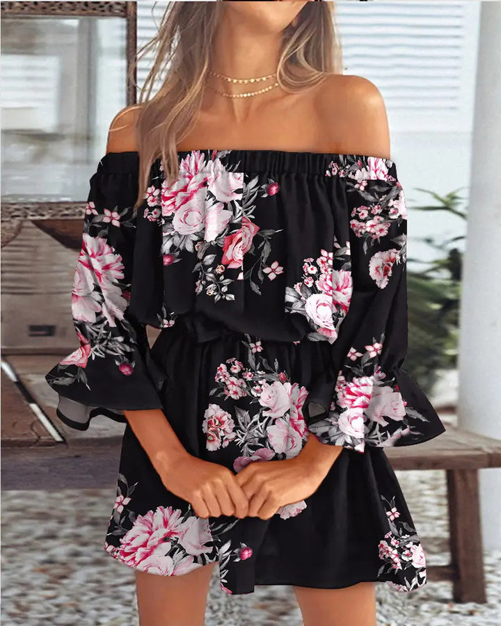 Claire | Bohemian Off-Shoulder Zomer Jurk