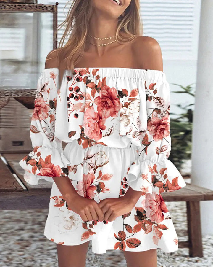 Claire | Bohemian Off-Shoulder Zomer Jurk