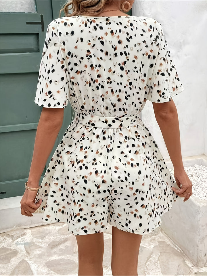 Clara | Stijlvolle Zomerse Jumpsuit met V-hals en Riem