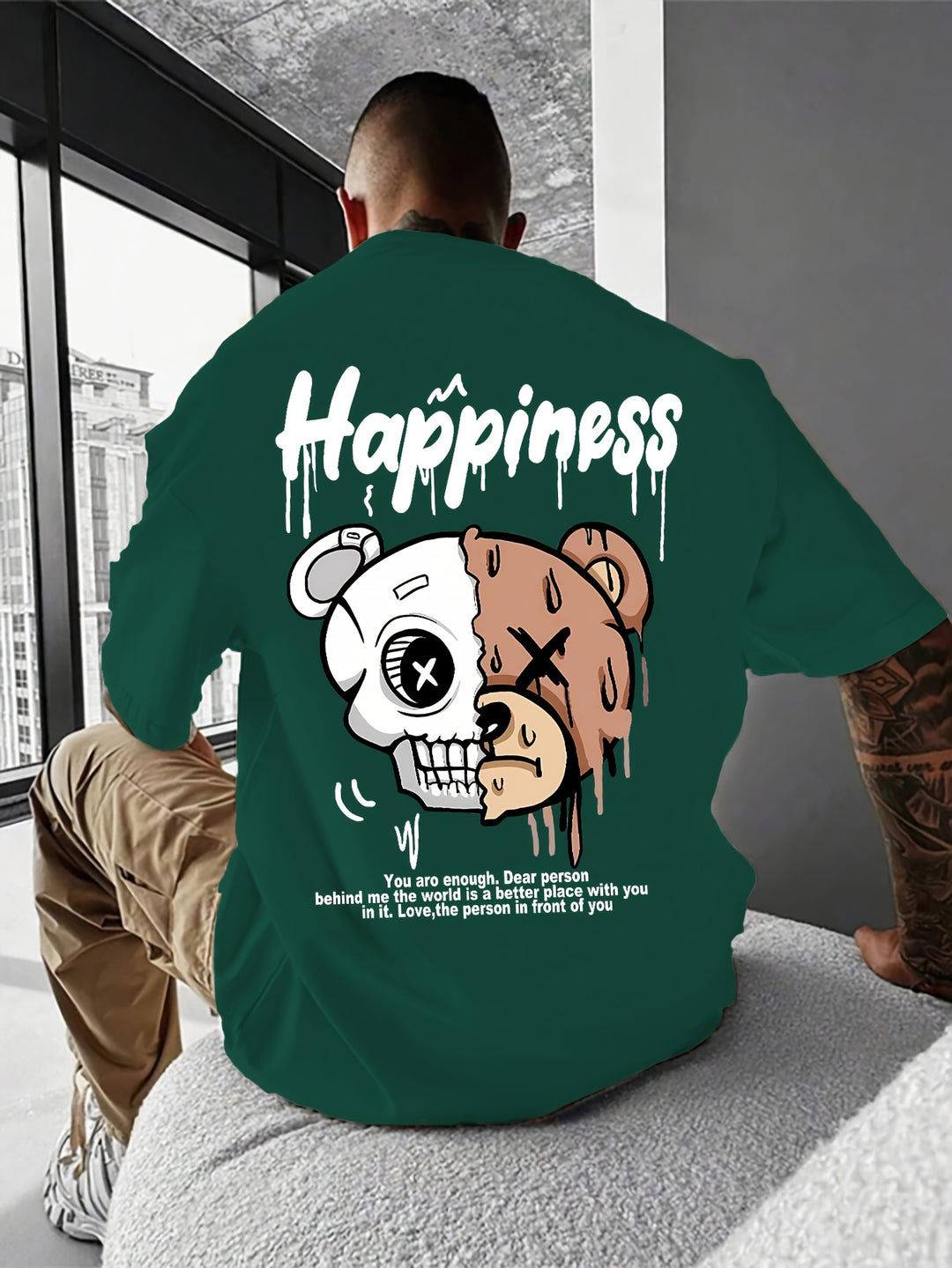 Clarence | Unieke T-shirt met Dappere Beer Print