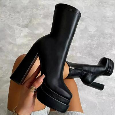 Clarice | Trendy Plateau Enkellaarzen Voor Dames