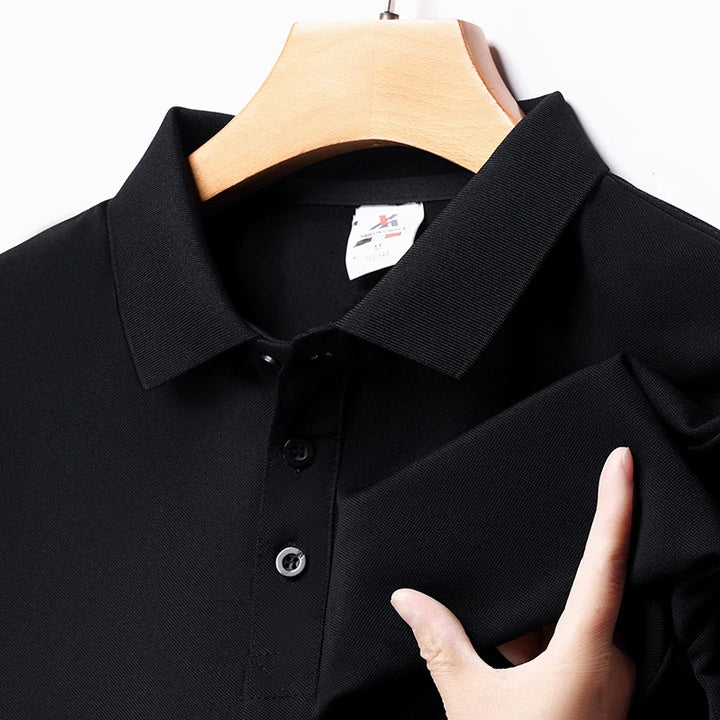 Clark | Solide Poloshirt met Korte Mouwen