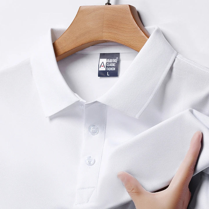 Clark | Solide Poloshirt met Korte Mouwen
