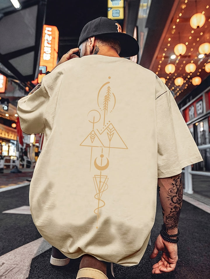 David | Minimalistisch Geometrisch T-shirt voor Mannen
