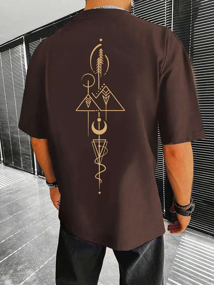 David | Minimalistisch Geometrisch T-shirt voor Mannen