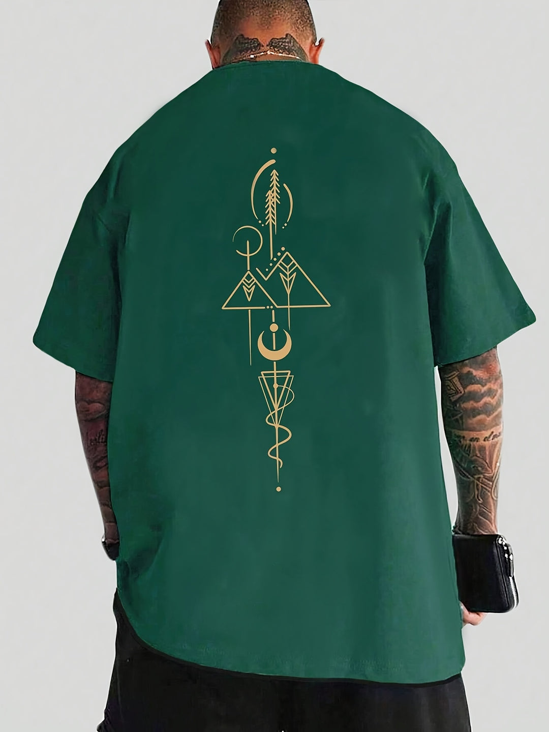 David | Minimalistisch Geometrisch T-shirt voor Mannen