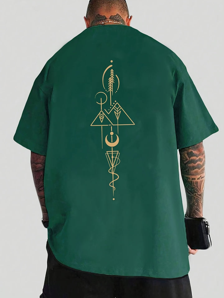 David | Minimalistisch Geometrisch T-shirt voor Mannen