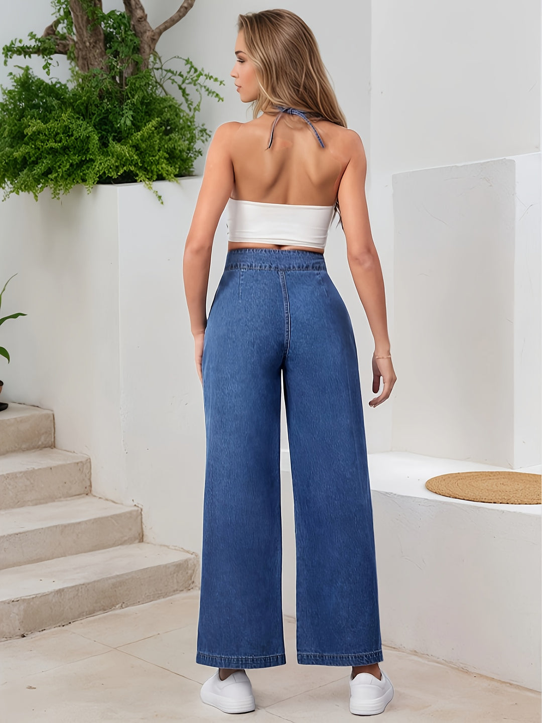 Debbie | Trendy Denim Jumpsuit met Verstelbare Bandjes