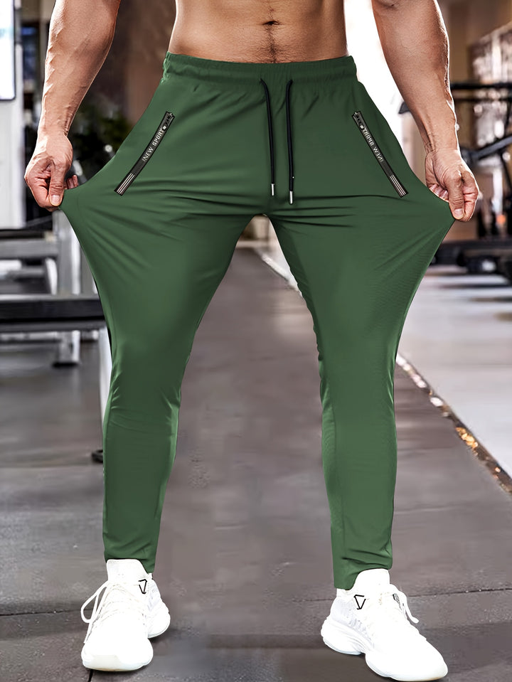 Derek | Heren Sportbroek met Ritszakken en Trekkoord