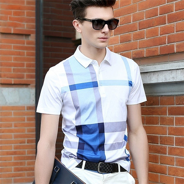 Donald | Heren Business Casual Streeppolo in Britse Stijl