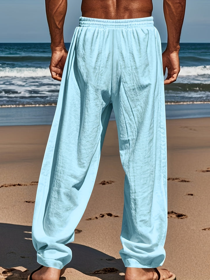 Donald | Heren Zomerbroek met Tropische Palmenprint