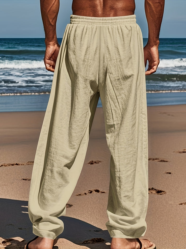 Donald | Heren Zomerbroek met Tropische Palmenprint