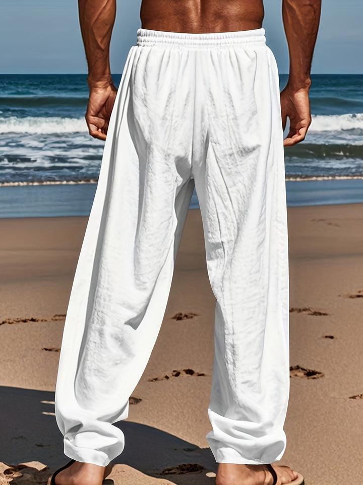 Donald | Heren Zomerbroek met Tropische Palmenprint