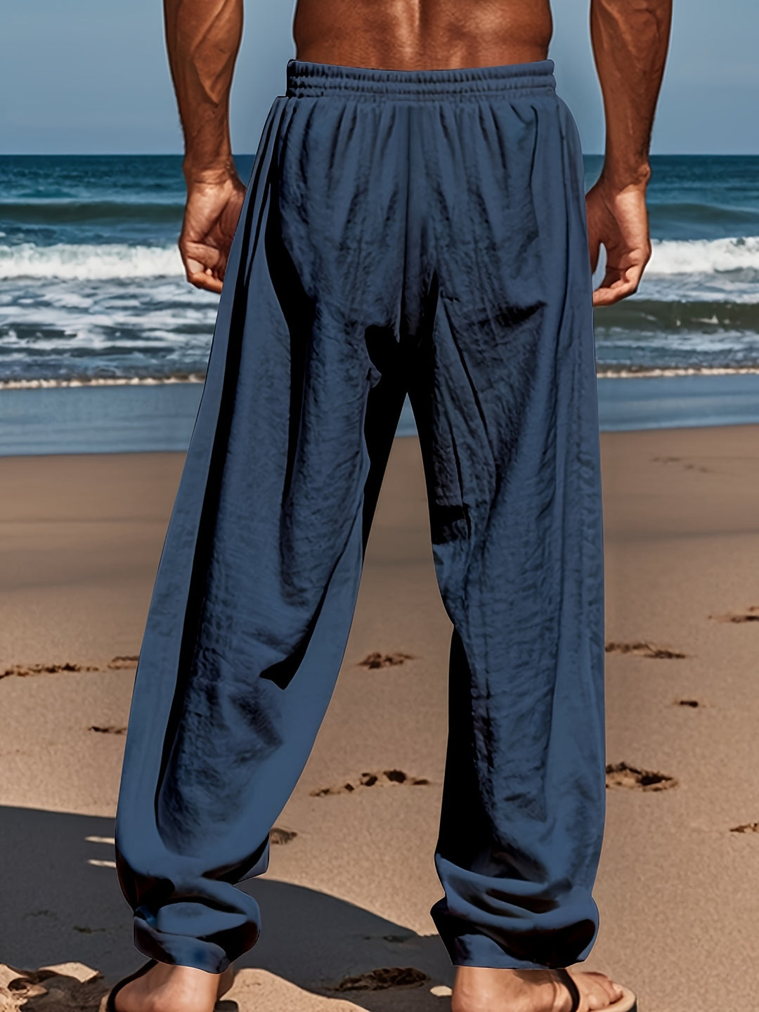 Donald | Heren Zomerbroek met Tropische Palmenprint