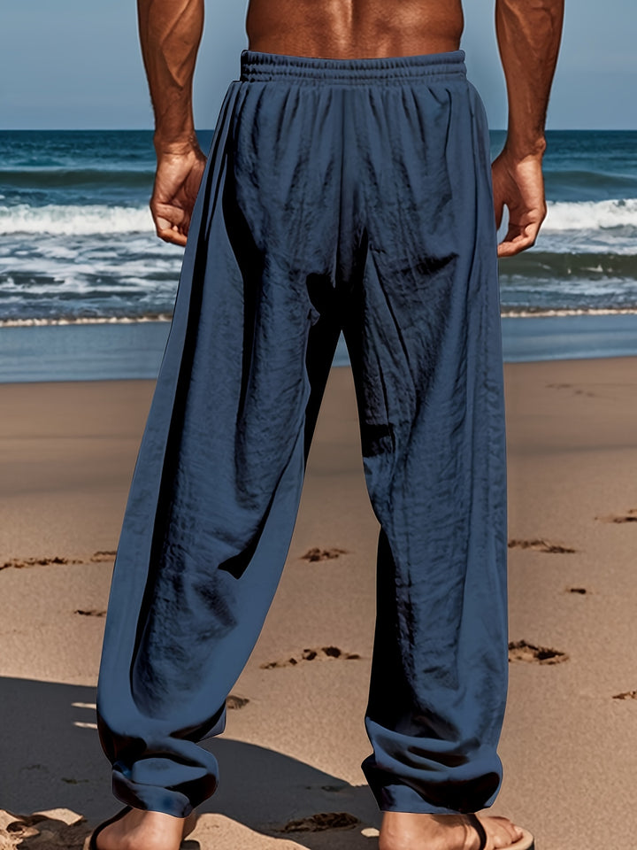 Donald | Heren Zomerbroek met Tropische Palmenprint