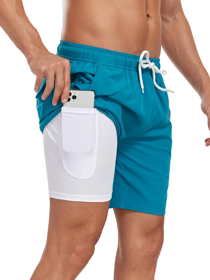 Edward | Trendy Heren Zwemshort met Zakken en Trekkoord