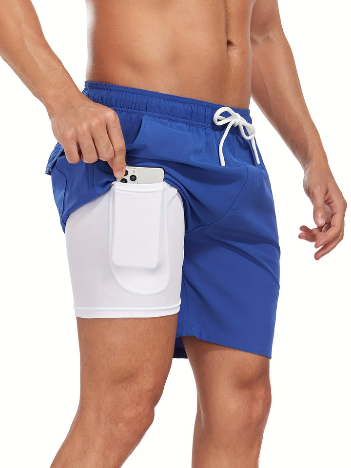 Edward | Trendy Heren Zwemshort met Zakken en Trekkoord