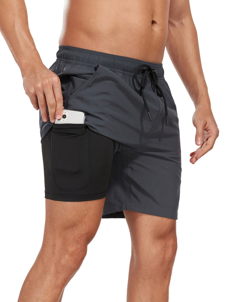Edward | Trendy Heren Zwemshort met Zakken en Trekkoord