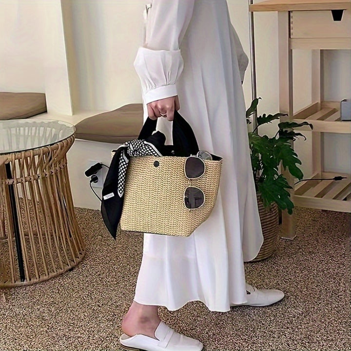 Ella | Woven Bohemian Style Tote Bag