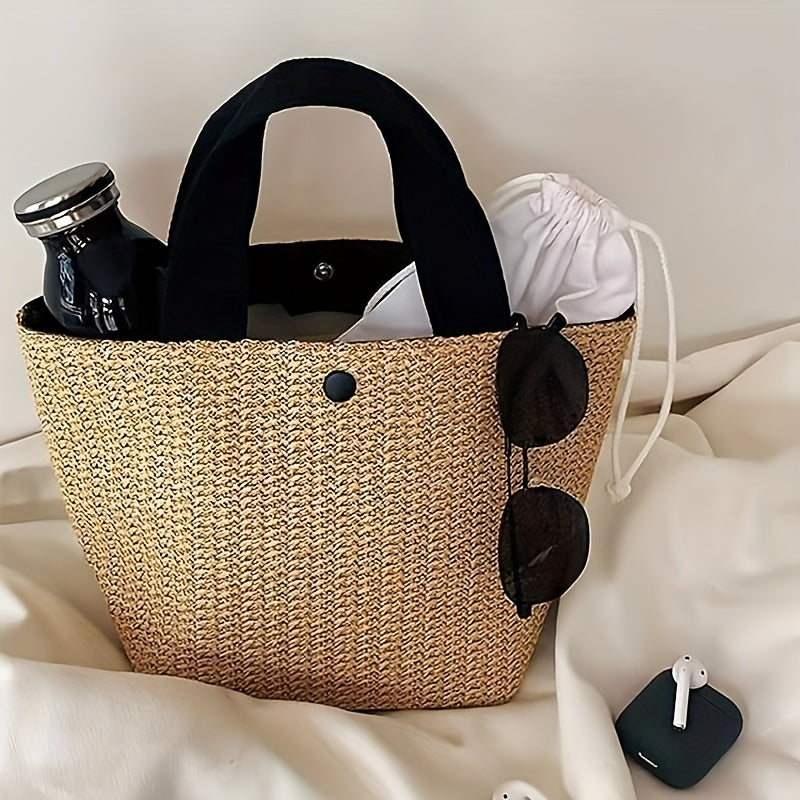 Ella | Woven Bohemian Style Tote Bag
