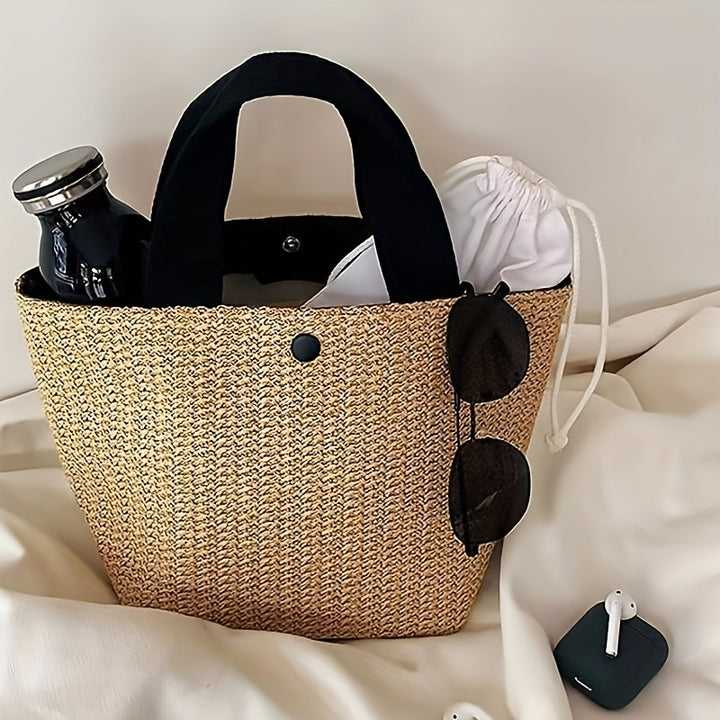 Ella | Woven Bohemian Style Tote Bag