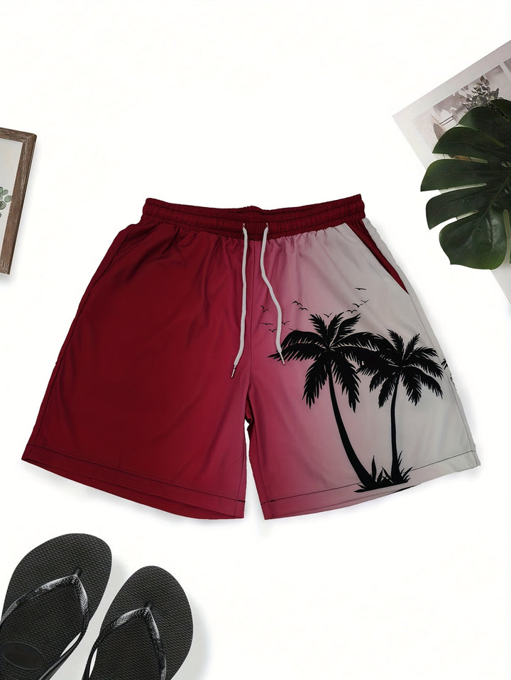 Elliot | Trendy Zomerse Shorts met Kokospalmprint